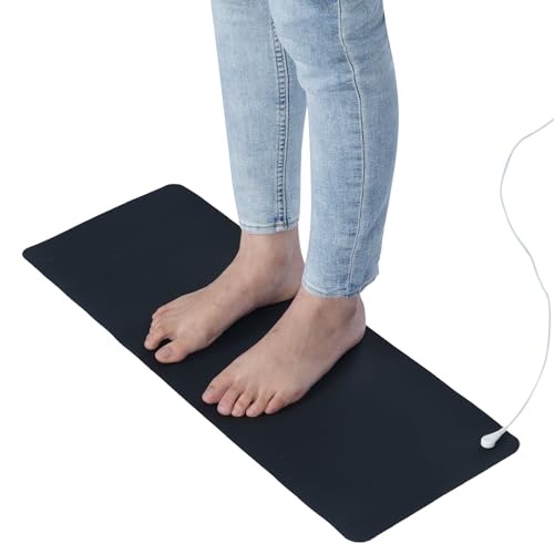 Tierra Y Fertilizantes, Shoes Seader - Tapete de conexión a tierra con cable de puesta a tierra de 15 pies, almohadilla de tierra conductora para tierra terapia conectada a tierra, tapete...