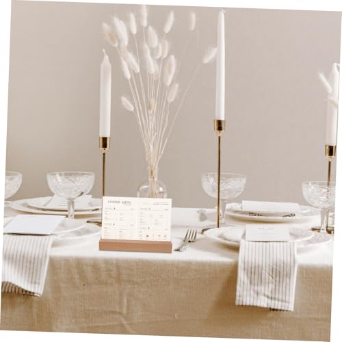 Présentoir de table acrylique horizontal pour menus de restaurant et buffets élégants - 7