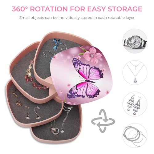 Boîte à bijoux papillon pour vos déplacements et rangement quotidien