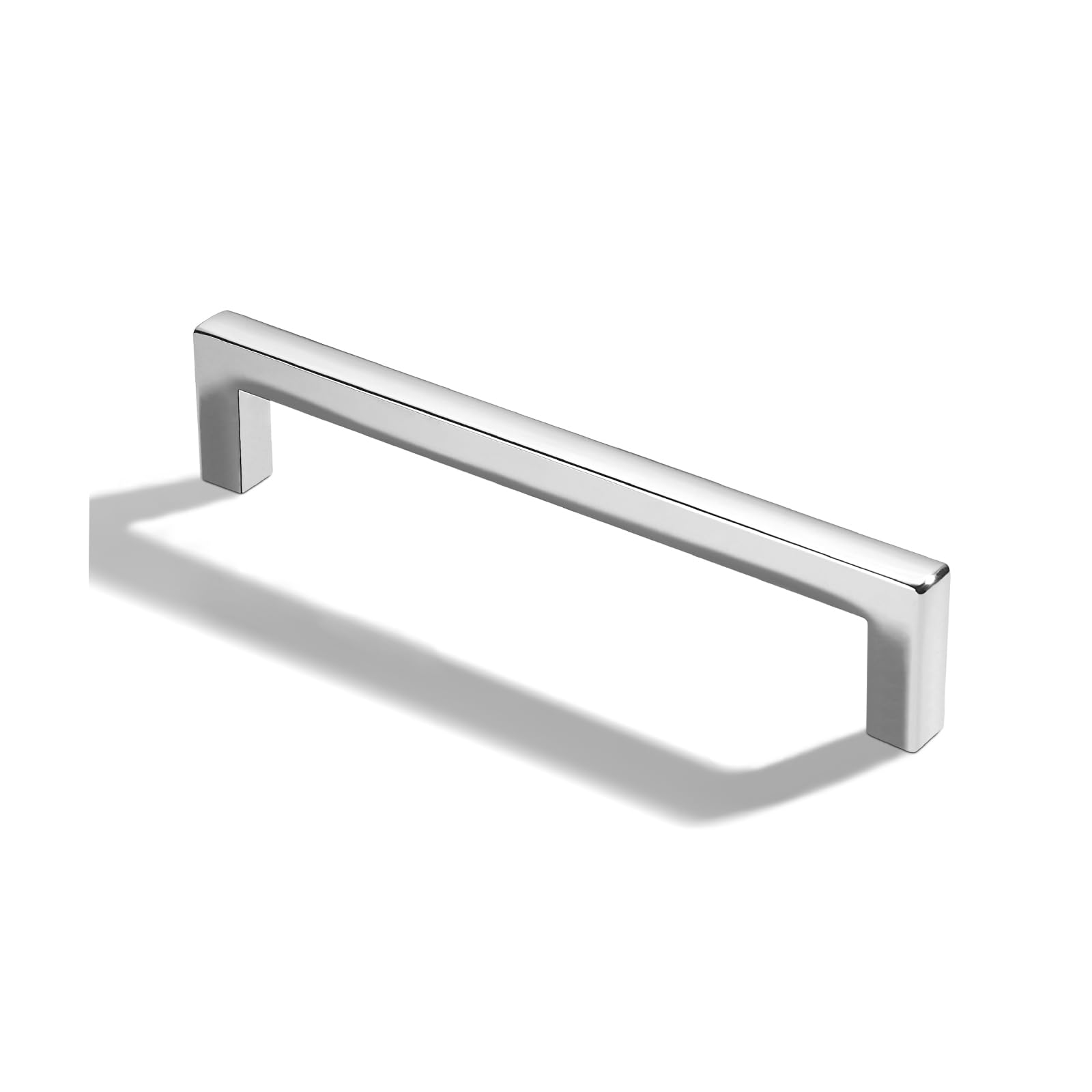 Poignées d'armoire carrées 152 mm chrome poli lot de 2 khtumeware robustes