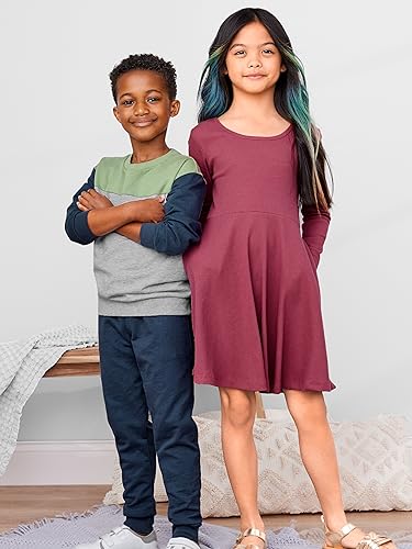 Vestido pack de 2 para niñas en algodón suave 4
