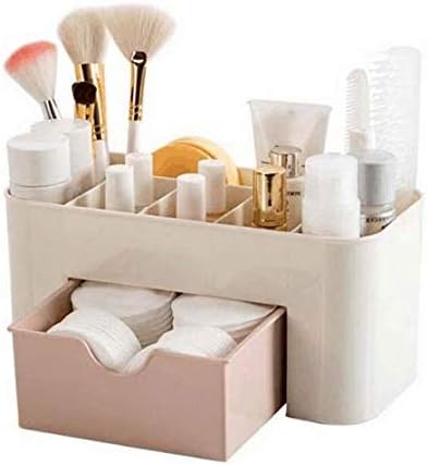 BeauentyU-HOOME Plastic Cosmetic Storage Box -Pink