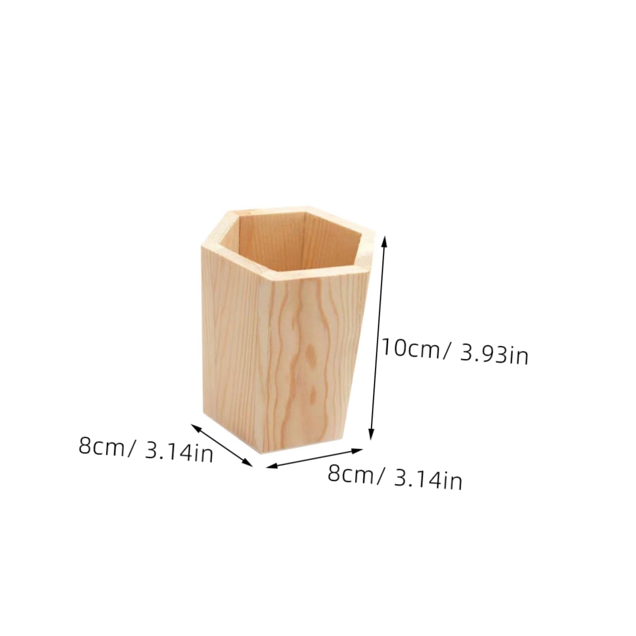 DOITOOL 8 Piezas Portalápices de Madera de Unidades Soporte Multifunción para Bolígrafos y Pinceles Organizador Estable para Oficina y Papelería Decoración Elegante para Escritorio