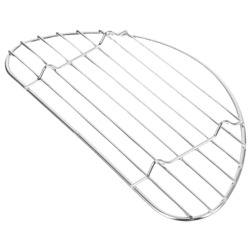 IWOWHERO Stainless Steel Half Baking Rack for Cooling Roasting and Draining Oil Versatile BBQ and Baking Accessory Wire Rack for Even Heat Distribution