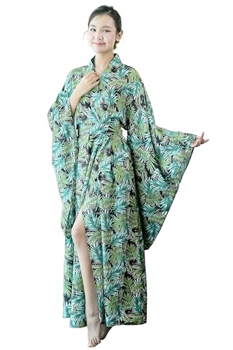 Image of Na'Rak Women's Kimono Robe, Full-Wrap Yukata Style Long Soft Loungewear Luxury Dressing Gown