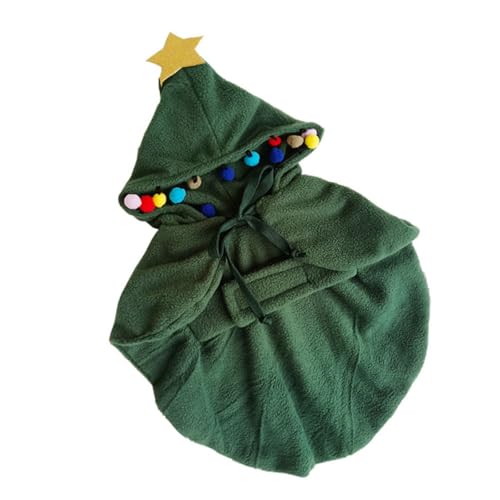 Disfraz de árbol de Navidad para perro talla M liviano