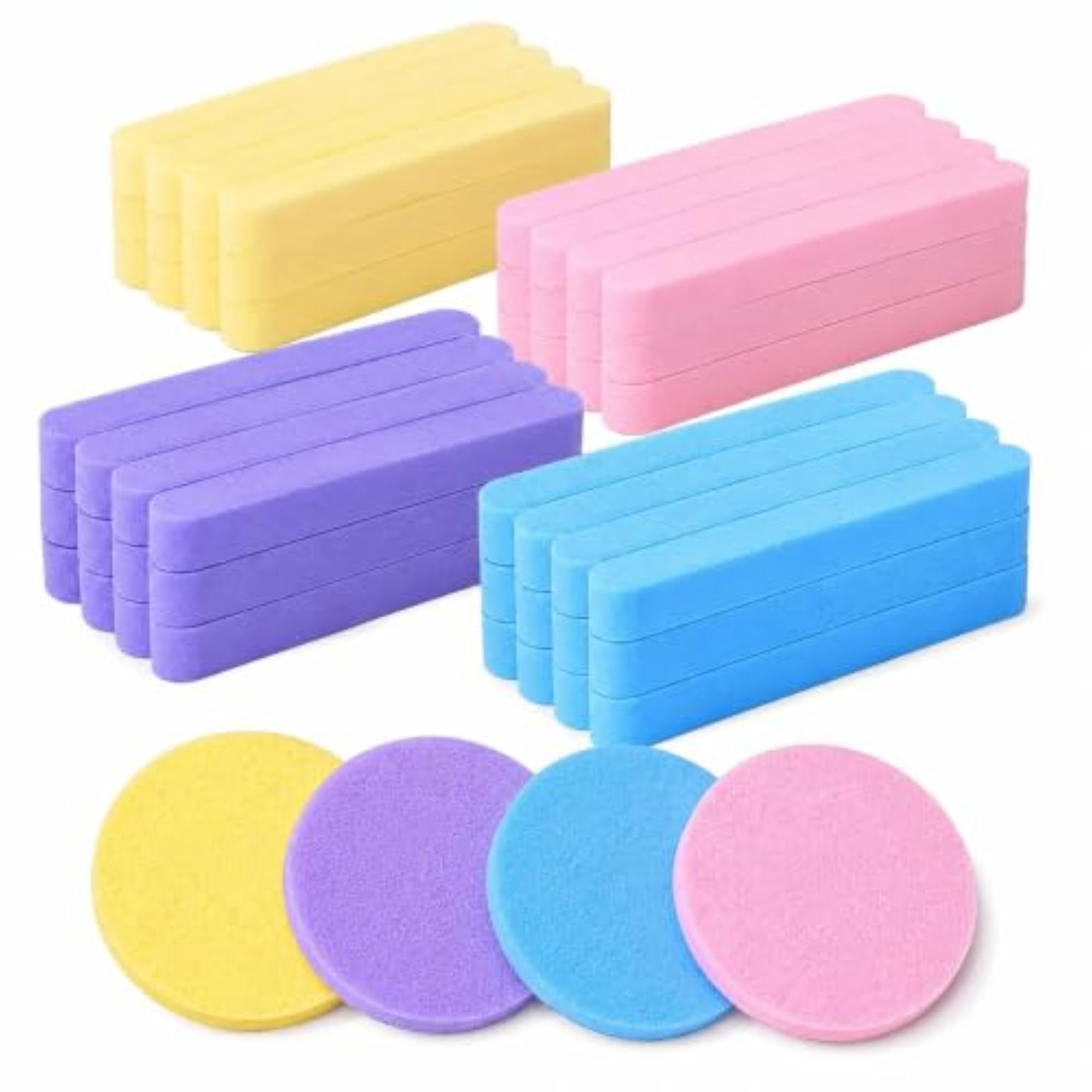 Facial Cleansing Sponges Pack of 12 for Gentle Face Washing