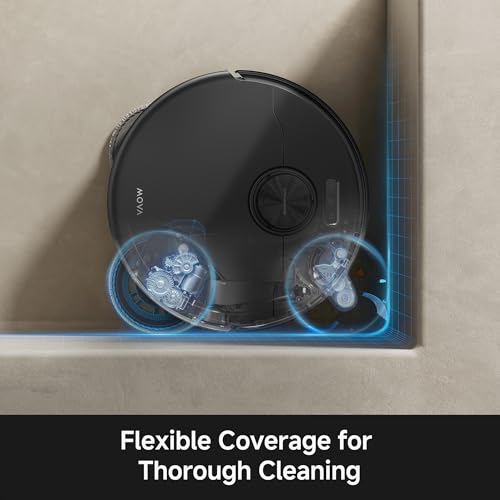 Image of Mova P70 Pro Ultra Robot Vacuum and Mop, 30,000Pa Suction, 212℉ Hot Water Mop Self-Cleaning & 1-Hour Fast Drying, Corner-to-Edge Deep Cleaning, Auto-Empty Dock, AI Object Recognition, Black