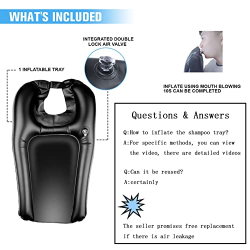 Hair Washing Tray For Sink At Home, Shampoo Tray For Washing Hair, Portable Sink For Washing Hair, Portable Shampoo Bowl For Bedridden, Handicapped, Kids, Seniors, Pregnant, Wheelchair At Kitchen #TOP2