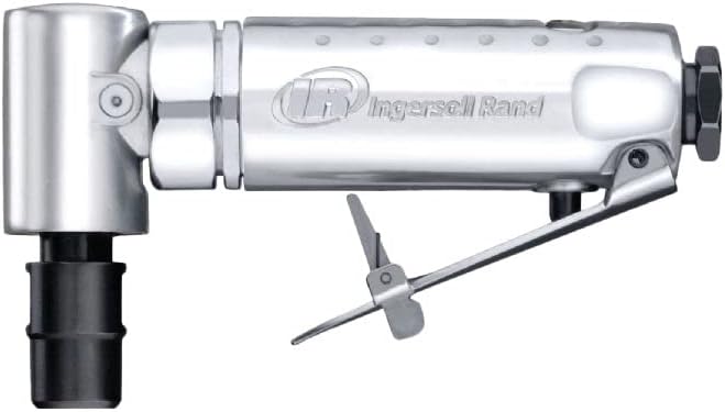 Ingersoll Rand 301B Air Die Grinder – 1/4", Right Angle, 21,000 RPM, Ball Bearing Construction, Safety Lock, Aluminum Housing, Lightweight Power Tool, Black