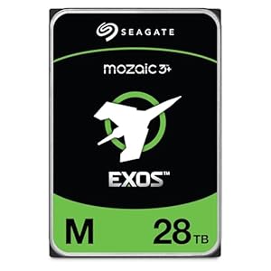 Seagate Exos M 28TB, Enterprise interne Festplatte, 3.5 Zoll, 7200 U/Min, CMR, 512 MB Cache, SATA 6 GB/S, ST28000NM003K