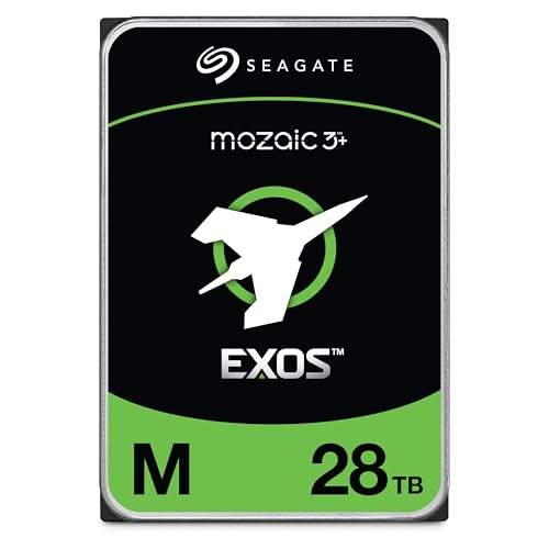 Image of Seagate Exos M 28TB Enterprise Internal Hard Drive HDD - 3.5in 6GB /s SATA 7200RPM 2.5M MTBF (ST28000NM003K)
