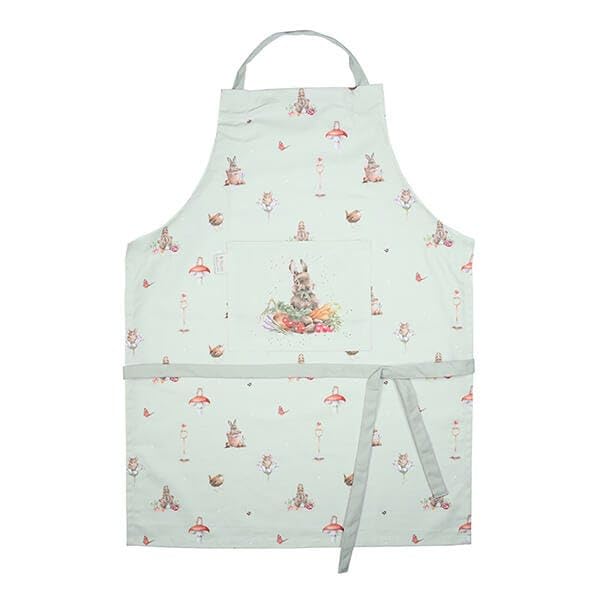 Wrendale Designs Rabbit Garden Friends Apron, White