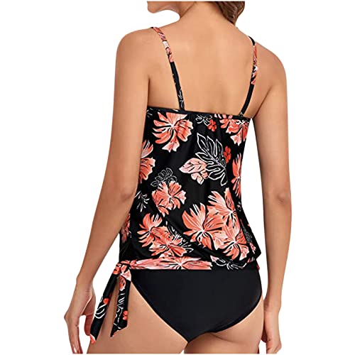 Tankini anti-complexes chic débardeur de bain rose fluide short S