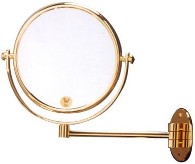 24K Gold Plated 5X Swing Arm Wall Mirror
