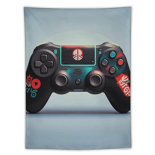 Tapisserie murale console de jeu pour masquer un mur vide avec un art rigolo