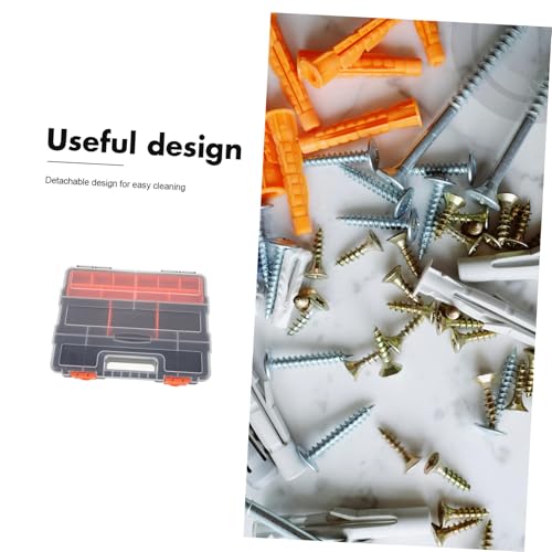 Boîte de rangement compartiments plastique portable avec fermeture sécurisée