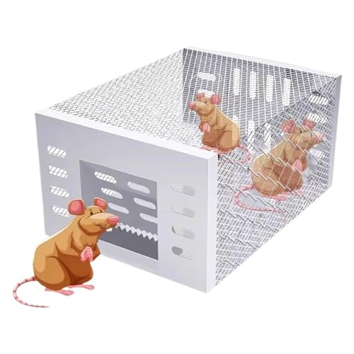 trampas para Ratas, Trampa para Ratones de circulación Continua Trampa for Ratones de Ciclo Continuo, Jaula for atrapar Ratas, Mata Ratones, Herramienta automática for atrapar Ratones en Interiores y