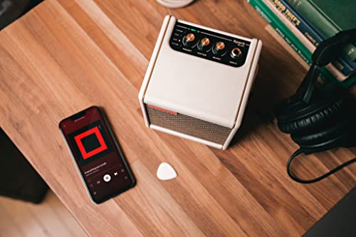Positive Grid Spark MINI Gitarrenverstärker, für E-Gitarre Bass und Akustikgitarre tragbarer 10-W-Mini-Verstärker Perlweiß