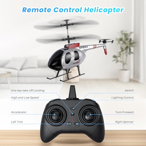 SIMREX Remote Control Helicopter for Kids, 2 Speed Mode With 20Mins Flight, Helicopter Toy Drone, Altitude Hold, Toys for Boys And Girls, The Best for Children - Image 6