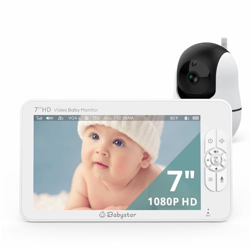 Babystar Baby Monitor with Camera and Night Vision,1080p 7 Babystar Baby Monitor with Camera and Night Vision,1080p 7