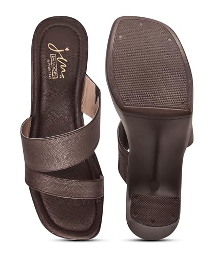Image of JM LOOKS Women Platform Block Heel Sandals with Dual Strap Upper
