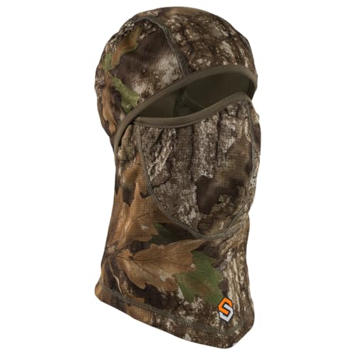 ScentLok Lightweight Headcover, Camo Balaclava Face Mask for Hunting, Camping, and Outdoor Use, One Size (Realtree APX)