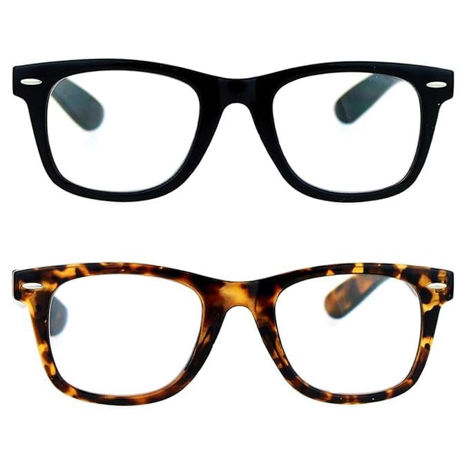 SA106 Retro Horn Rim Multi 3 Focus Progressive Reading Glasses2