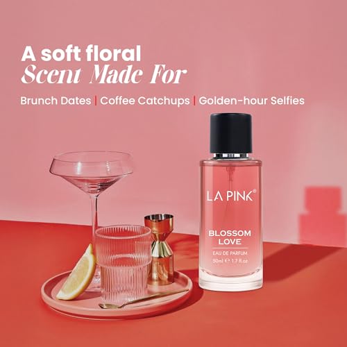 Image of La Pink Blossom Love EDP Perfume for Woman & Man | Rose, Citrus, Fruity & Amber Notes | Long Lasting Unisex Luxury Fragrance for Men & Women | 50ml