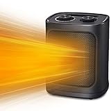R.W.FLAME Portable Space Heater with Thermostat, Electric Space Heater,3 Modes, Safe and Quiet, Office Room Desk Indoor Use