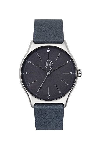 slim made one 05 - Extra slim unisex watch in silver/black