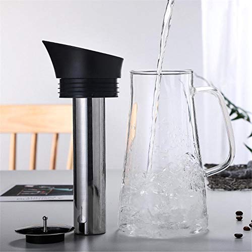 Yousiju Glaskaffeemaschine Heiß und Kalt Kaffeemaschine mit doppelter Funktion Kalter Extrakt Eisgebrühte Wasserflasche… – Bild 8