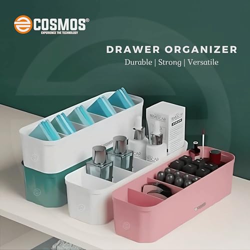 E-COSMOS Drawer Organizers for Undergarments, Socks, Bras, Ties, Scarves, Wardrobe Storage Box Kitchen Tools (Pack Of 4) 5 41qu7q6I PL