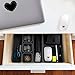 Junk Desk Drawer Organizer Trays - Set of 8 Modular Interlocking Drawer Dividers for Organizing and Storage