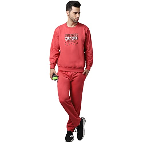 Image of Mack Jonney Fleece Printed Tracksuit Co-ord Set for Men-SW 44 LOWER 02-P