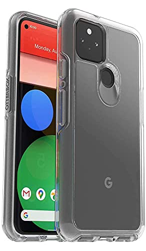 OtterBox Capa rígida híbrida Symmetry Series para smartphone Google Pixel 5 - transparente