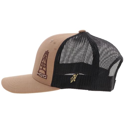 Image of HOOEY Oil Gear (HOG) Trucker Hat for Men - Adjustable Snapback Mesh Baseball Cap - Western Work & Casual Wear Breathable Mesh