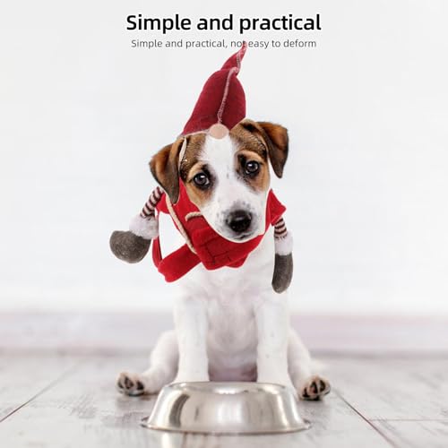 Disfraz Santa Gnome para Perro Tamaño S miniatura 7
