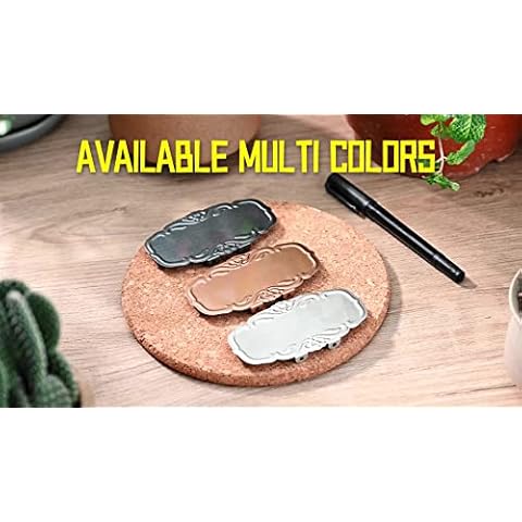 Stainless Steel Plant Labels 3 Colors for Garden Large Plant Markers Waterproof and Never Fade Cover