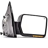 DEDC Right Passenger Side Power Heated,Turn Signal Lights,Back Reflector,Towing Mirrors For 2007-2014 Ford F150 Series