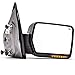 DEDC Right Passenger Side Power Heated,Turn Signal Lights,Back Reflector,Towing Mirrors For 2007-2014 Ford F150 Series