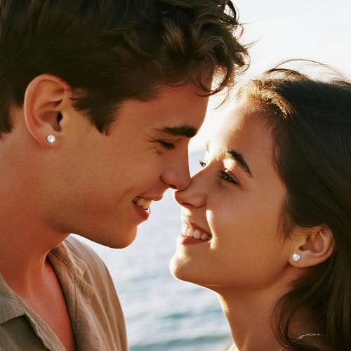 Hypoallergenic Stud Earrings for Women Men Set - 6 Pairs 20G Gold/Silver 316L Stainless Steel Cubic Zirconia Earrings for Tragus/Helix/Cartilage Earrings Multiple Piercing Small Stud CZ 3-8mm2