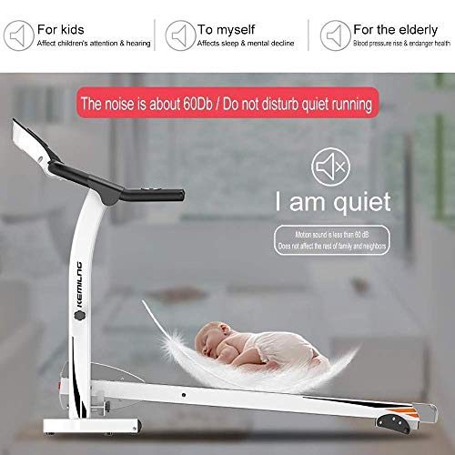 Caminadora plegable eléctrica con pantalla LCD y velocidad ajustable miniatura 3