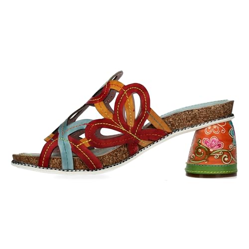 Mules en cuir Laura Vita Framboiseo 32 la quintessence du design féminin