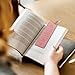 FINPAC Leather Bible Bookmarks, Vegan Religious Bookmarks, Bible Verse Book Markers Church Gifts for Women Men [Trust in The Lord with All Your Heart] - Pink
