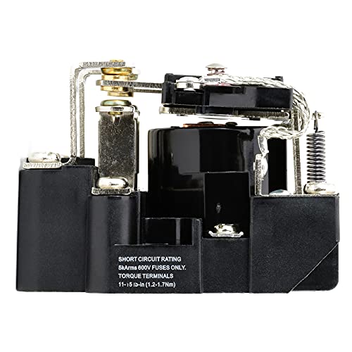 NTE Electronics R04-11A30-24 Series R4 General Purpose Multicontact AC Open Frame Relay, Heavy Duty, DPDT Contact Arrangement, 30 Amp, 24 VAC