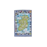 Ulster Weavers Historical Map Of Ireland Linen Tea Towel