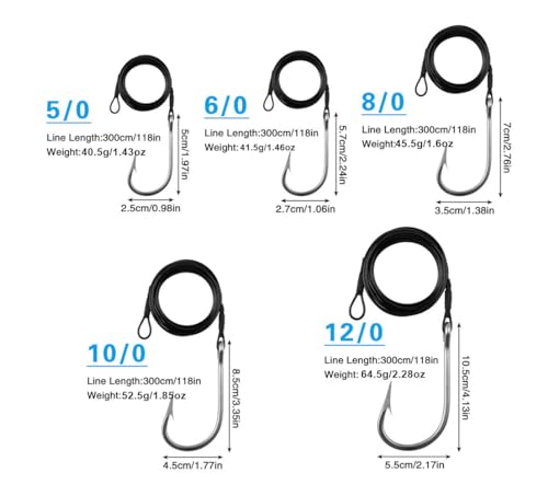 Pack de 1 Anzuelo para Pesca de Acero Inoxidable KTGCOZS miniatura 4