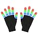 Produktbild LED Handschuhe Erwachsene Welltop 3 Lichtfarbe & 6 Modus, leuchtende Handschuhe für Weihnachten, Halloween, Party, blinkende Handschuhe für Kinder Jungen und Mädchen