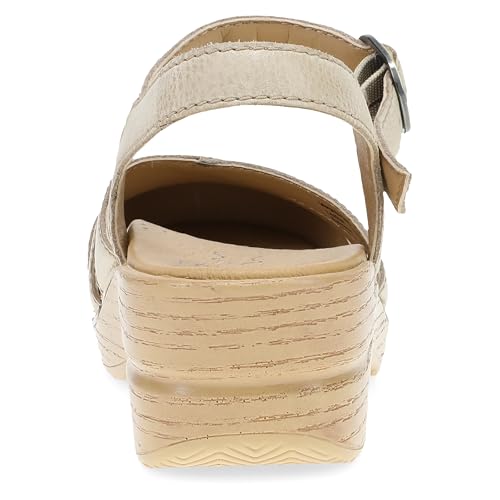 Image of Dansko Margreta Women's Mary Jane Clog - Leather Upper with Cutout Details, Adjustable Strap and Padded Footbed